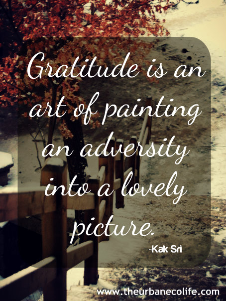 Gratitude is an art of painting