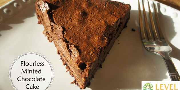 Flourless Minted Chocolate Cake - Level Health & Nutrition