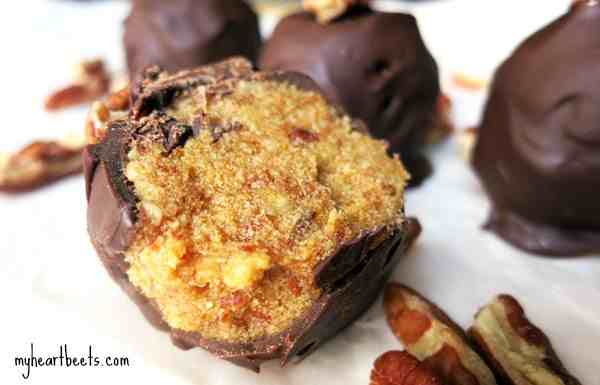 My Heart Beets -  Good food that's good for you Chocolate Pecan Pie Truffles